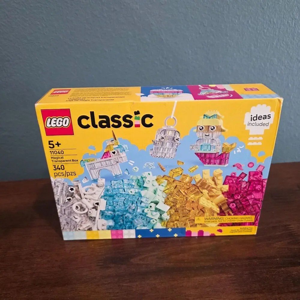 LEGO Classic Magical Transparent Box 11040, 340 Pieces, Complete Set Ideas Inc.